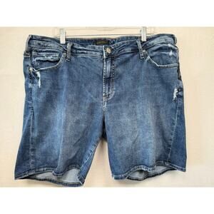 Silver Jeans Co Boyfriend Fit Denim Shorts, Size 20